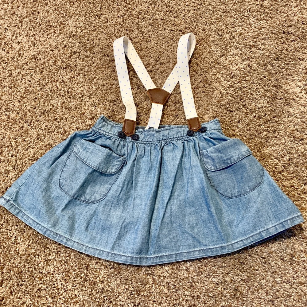 Baby B’Gosh - Suspender Denim Skirt
